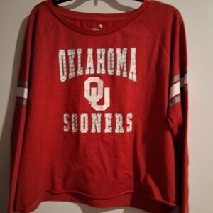 Colosseum Women's Red Oklahoma Sooners Half  T-Shirt